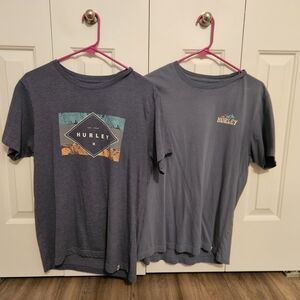 Hurley Blue Graphic Short Sleeve Tees